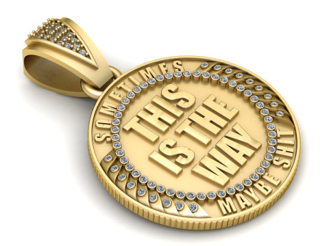 Men Women Hip Hop STAY pendant Modello di stampa 3D