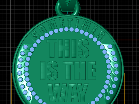 Men Women Hip Hop STAY pendant Modello di stampa 3D