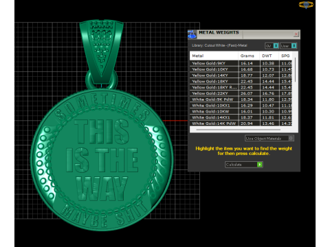 Men Women Hip Hop STAY pendant Modello di stampa 3D