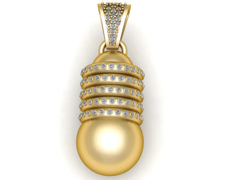 Hip Hop Claw Setting pendant 3D Print Model