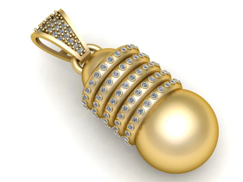 Hip Hop Claw Setting pendant 3D Print Model