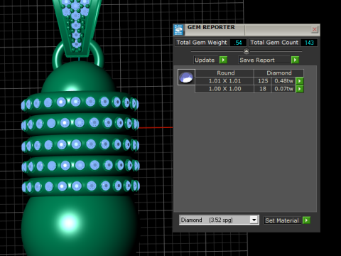 Hip Hop Claw Setting pendant Modelo de Impressão 3D