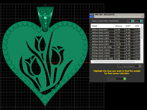 DOVRAN Solid Gold Heart Necklace 3D Print Model
