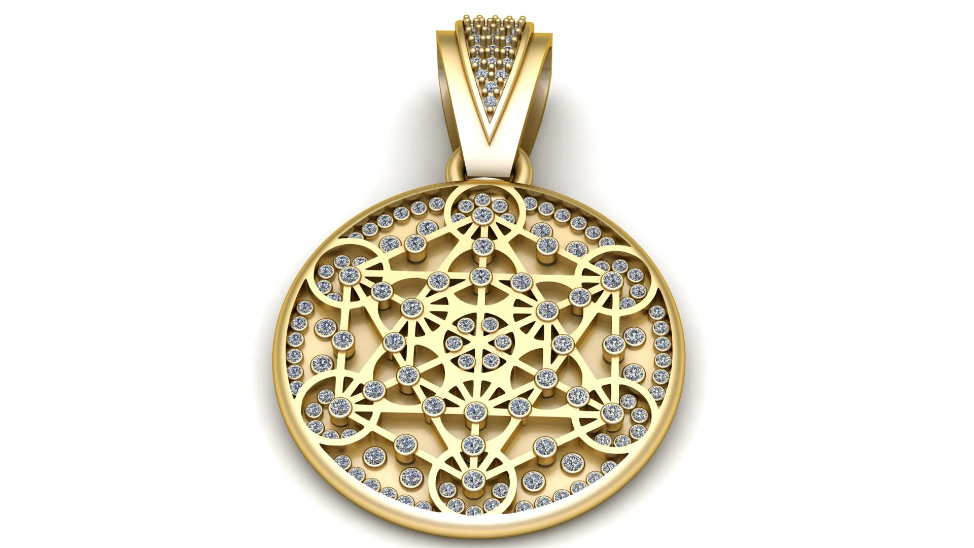 Winter Snowball Pendant LINK Necklaces pendant 3D Print Model .c4d .max .obj .3ds .fbx .stl .blend