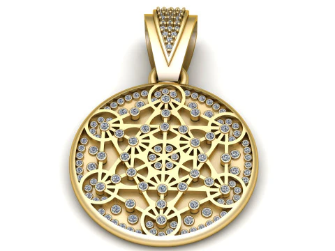 Winter Snowball Pendant LINK Necklaces pendant 3D Print Model