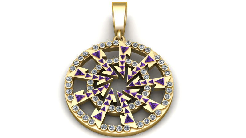 STAR DESIGN 3D PENDANT 3D Print Model .c4d .max .obj .3ds .fbx .stl .blend