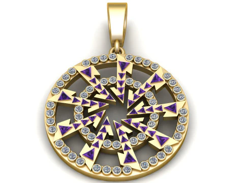STAR DESIGN 3D PENDANT 3D Print Model