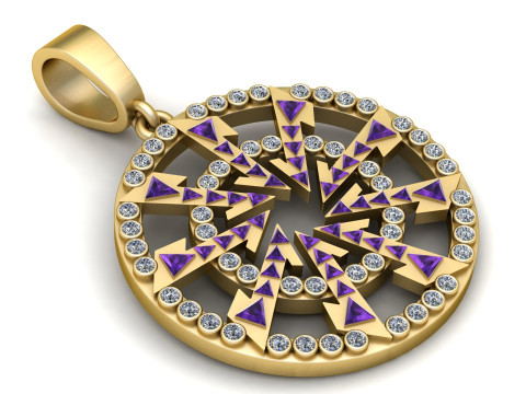 STAR DESIGN 3D PENDANT 3D Print Model