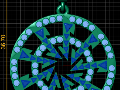 STAR DESIGN 3D PENDANT 3D Print Model