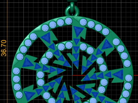 STAR DESIGN 3D PENDANT 3D Print Model