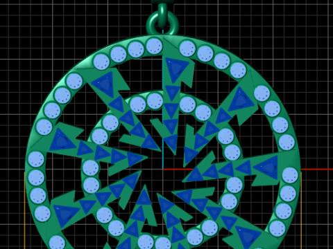 STAR DESIGN 3D PENDANT 3D Print Model