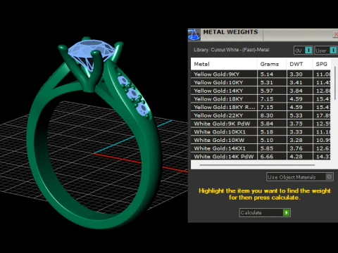 Channel Set Diamond Ring 3D Print Model