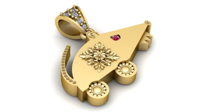 High Quality Jewelry CAD pendant 3D प्रिंट मॉडल .c4d .max .obj .3ds .fbx .stl .blend