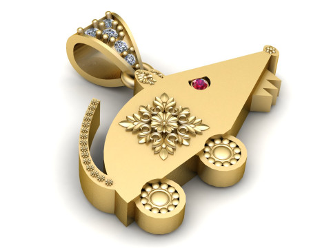 High Quality Jewelry CAD pendant 3D Print Model