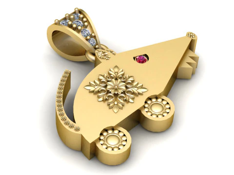 高品质珠宝 CAD 吊坠 3D 打印模型