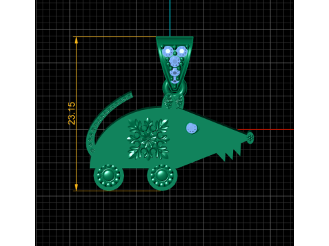 High Quality Jewelry CAD pendant 3D प्रिंट मॉडल