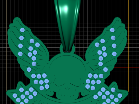 Mens Ladies Real Sterling Silver pendant 3D Print Model