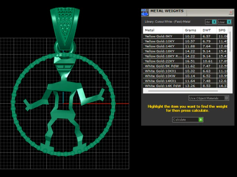 Men Gold Pendant 3D Print Model