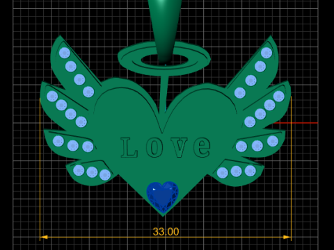 Order Women s official Pendant 3D Baskı Modeli