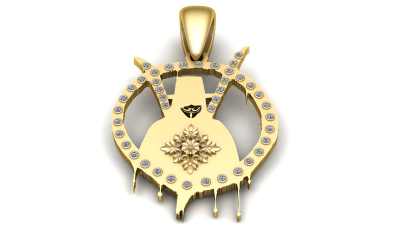 MEN Psychic Reader Pendant Modelo de impresión 3D .c4d .max .obj .3ds .fbx .stl .blend