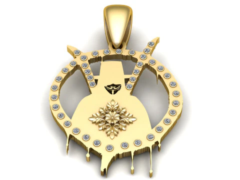 MEN Psychic Reader Pendant 3D Print Model