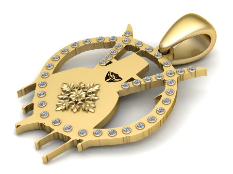 MEN Psychic Reader Pendant 3D Print Model
