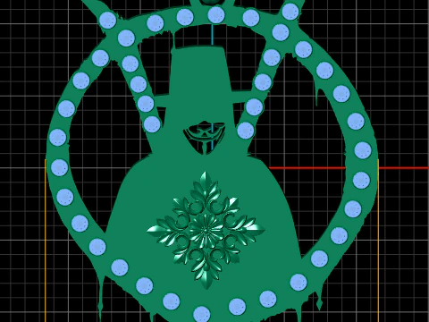 MEN Psychic Reader Pendant 3D Print Model