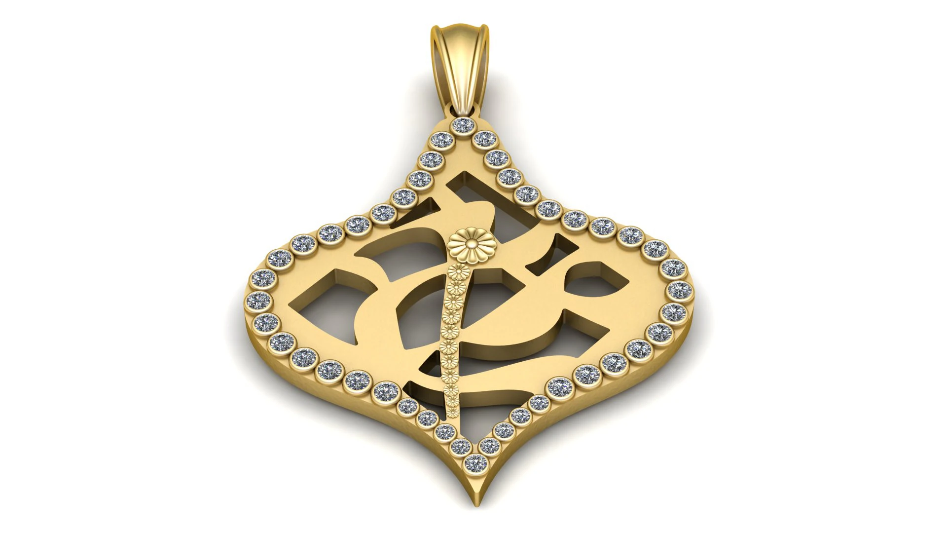 THE RAKHSHAN PENDANT 3D Print Model .c4d .max .obj .3ds .fbx .stl .blend 