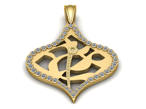 THE RAKHSHAN PENDANT 3D Print Model