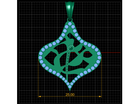 THE RAKHSHAN PENDANT Modelo de Impressão 3D