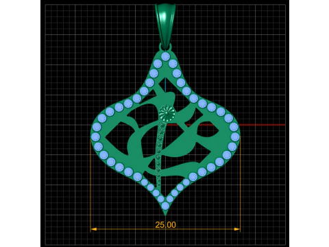 THE RAKHSHAN PENDANT 3D Print Model