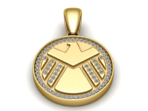 필 콜슨 아이언맨 펜던트 3D 프린트 모델