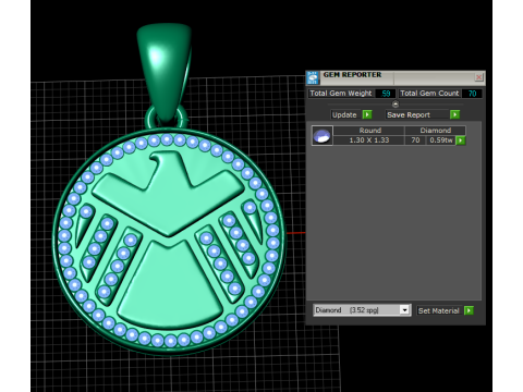 Phil Coulson Iron Man pendant 3D प्रिंट मॉडल