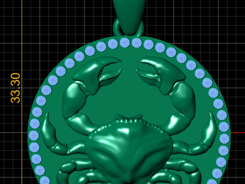 White Gold Pendant z 3D Принт Модель