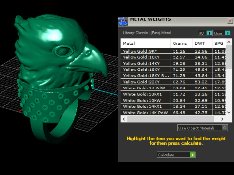 EAGLE BIRD FACE RING 3D PRINTABLE pendant 3D Print Model