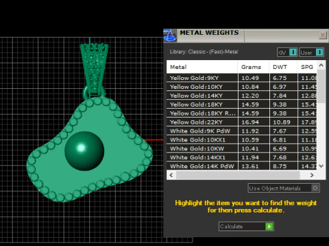 Buy Crystal Jewellery pendant 3D Print Model