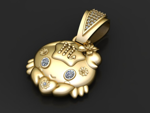 STYLISH CAT PANDANT 3D Принт Модель