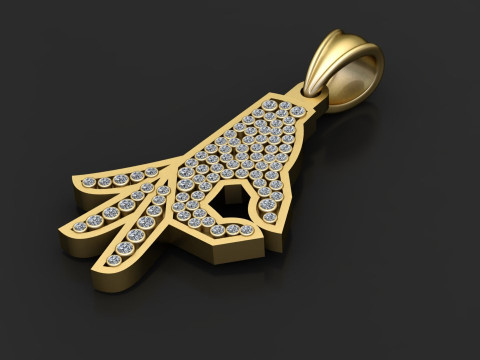 Pendant Real Diamond pendant 3D 打印模型