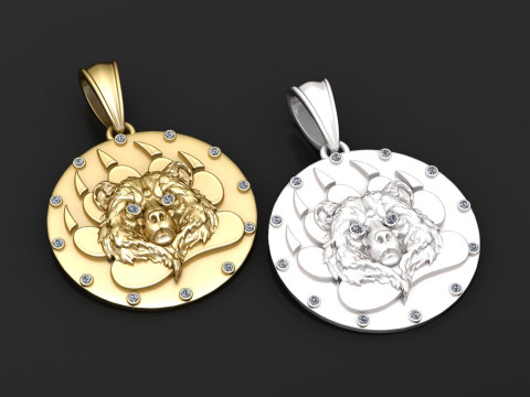 LION ANIMAL PENDANT 3D Print Model