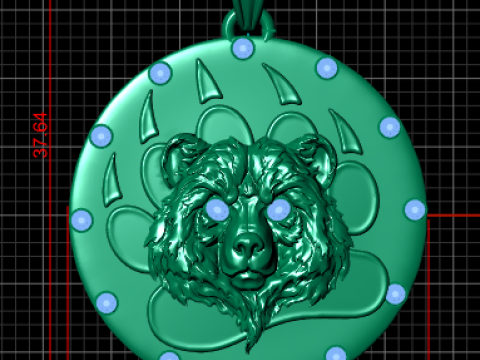 LION ANIMAL PENDANT 3D Print Model