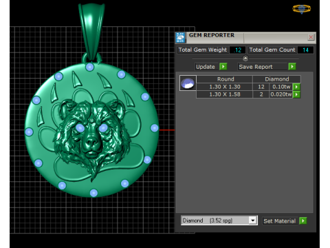 LION ANIMAL PENDANT 3D Print Model