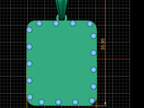Style with this stunning Gold Pendant 3D Принт Модель