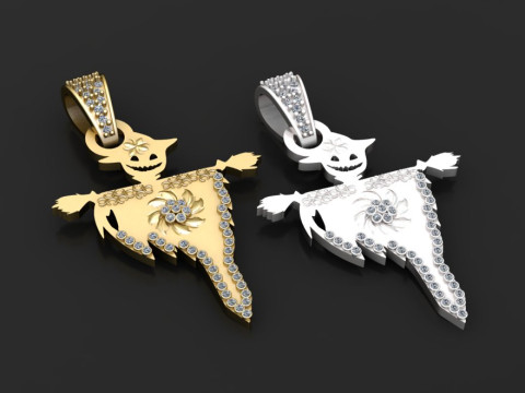 Beautiful 3d jewelry design pendnat 3D 打印模型