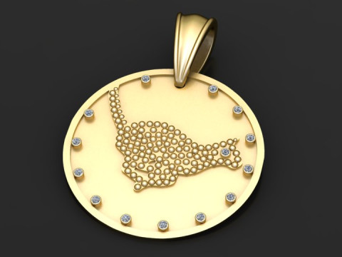Alfred Joe Two-Tone Galloping Horse Pendant 3D-printmodel