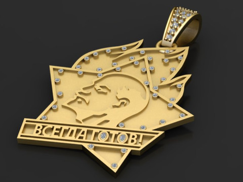 Vladimir lenin Stickers Unique pendant 3D Print Model