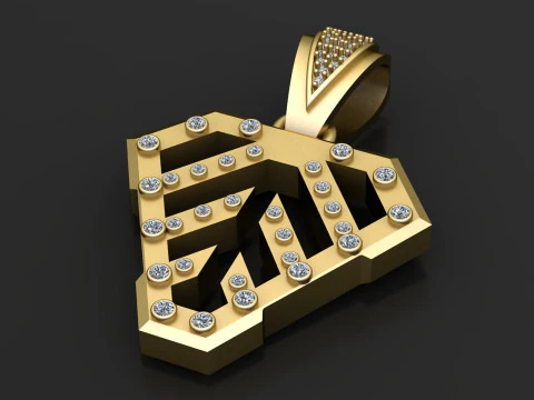 GOLD LOCKET PENDANT 3D Print Model