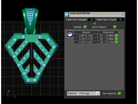 GOLD LOCKET PENDANT Model Cetak 3D