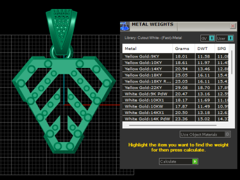 GOLD LOCKET PENDANT Model Cetak 3D