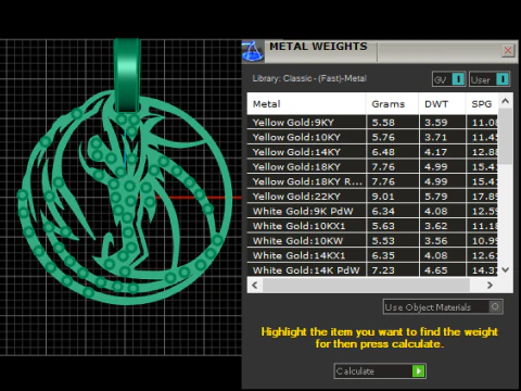 GOLD LOCKET PENDANT 3D Print Model