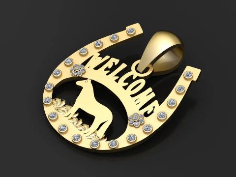 Nextvance Customizable Name Necklace Cartoon Sports 3D Print Model